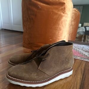 Thursday Boot Company Brown Suede Chukka Boots with White Sole